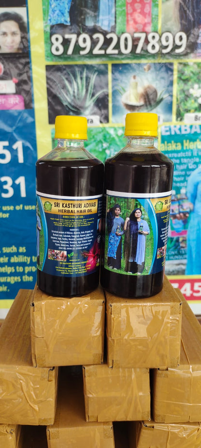 Sri Kasturi Adivasi Herbal hair Oil